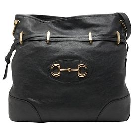 Borsa a Spalla Gucci Horsebit 1955 Nero