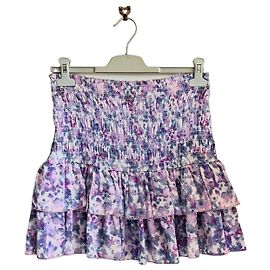 Maje floral print skirt Pink White Blue Purple