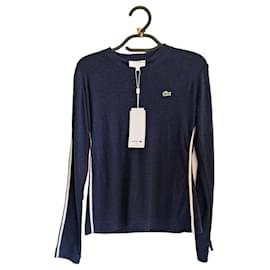 Marineblauer Lacoste-Pullover Marineblau