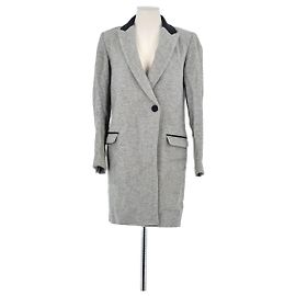 Zadig & Voltaire Abrigo de lana gris Gris