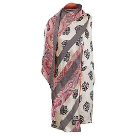 Robe en soie imprimée multicolore Céline Multicolore