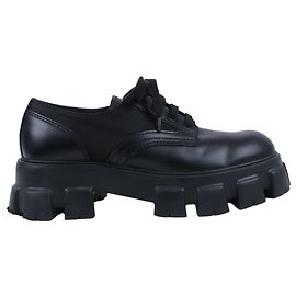Mocassini in pelle e nylon Monolith Prada neri 2EE342, Taglia 42 EU Nero