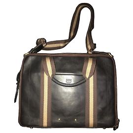 MCM Leather Briefcase Dark brown
