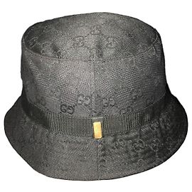 Gucci GG Monogram Bucket Hat Black
