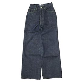 Autre Marque Calças largas de denim de algodão H BEAUTY&YOUTH Azul Outro