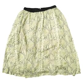 Autre Marque Gonna in seta rayon Python Beautiful People Beige
