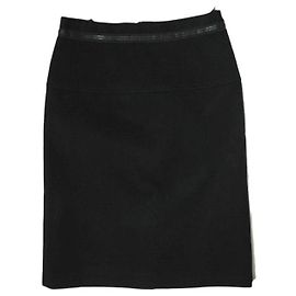 tao COMME des GARCONS Wool Polyester Skirt Black