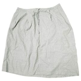 Autre Marque GALLEGO DESPORTES Wool Flannel Skirt Grey