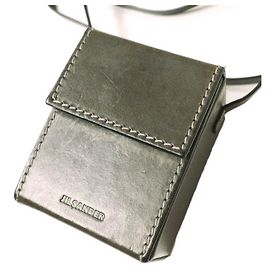 Bolsa de ombro em couro BOX CROSSBODY da Jil Sander Outro Bronze