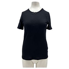Autre Marque T-Shirt manche courte noir en coton Noir