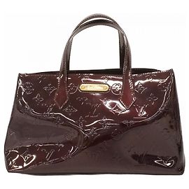 Borsa Tote Louis Vuitton Vernis Wilshire PM Bordò
