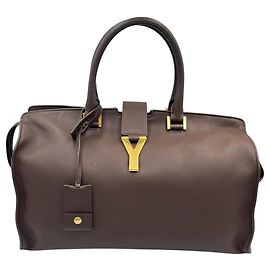 Saint Laurent Y-line Petit Cabas Tote Bag Braun