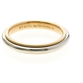 Tiffany & Co Tiffany Milgrain Bandring Silber Golden