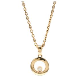 Collar Péndulo Chopard Happy Diamonds en Oro Rosa (18K) Dorado