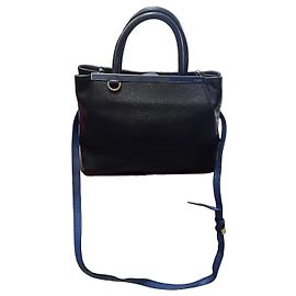 Bolsa Boston Fendi By The Way Preto Azul