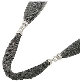Collana lunga a catena multi-strato Tiffany & Co. Argento