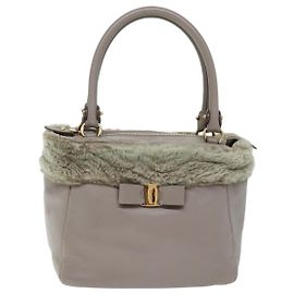 Salvatore Ferragamo Vala Cuir Rose