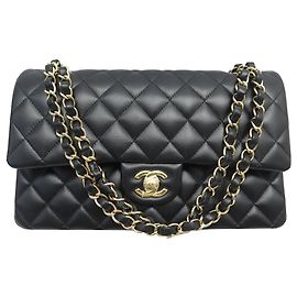NEW CHANEL A01112 TIMELESS CLASSIC MEDIUM SHOULDER BAG Black