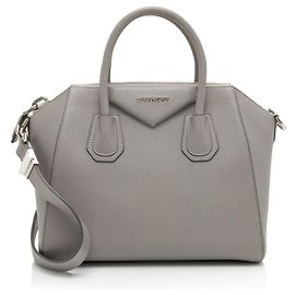 Givenchy Sugar Goatskin Antigona Small Satchel Grey