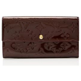 Portefeuille Sarah Monogram Vernis Louis Vuitton Rouge