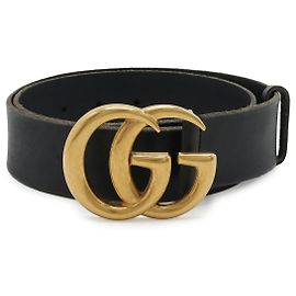 Gucci GG Marmont Ledergürtel Schwarz