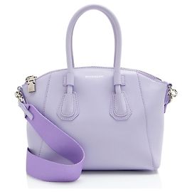 Mini bolsa Antigona Sport em couro de bezerro Givenchy Roxo
