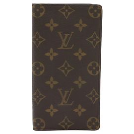 Louis Vuitton Monogram Long Wallet Brown