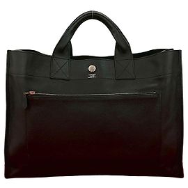 Bolsa Hermès Belran40 em couro Evergrain Preto