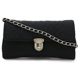 Borsa a Spalla in Nylon e Pelle Prada 2way Nero