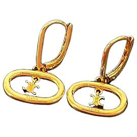 Céline Orecchini Celine Triomphe Accessorio D'oro Metallico