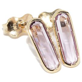 Autre Marque Au750 Amethyst Ohrringe Lila