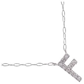Autre Marque Colar de diamante Au750 Prata