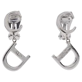 Orecchini logo CD Dior Argento
