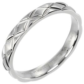 Chanel Matelassé Pt950 Platinring Silber