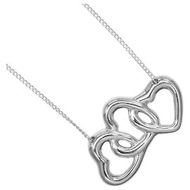 Tiffany & Co Collar Triple Corazón de Plata 925 Tiffany&Co. Plata