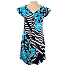 Autre Marque LEONARD FASHION Vestido de Algodão Azul