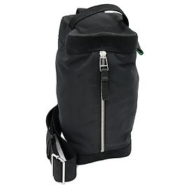 Bottega Veneta Voyager 2way Shoulder Bag Polyester Black Green