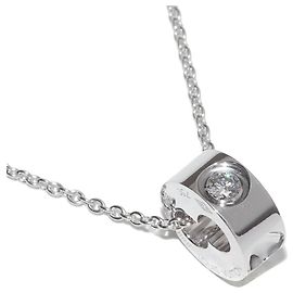 Louis Vuitton Empreinte Au750 Diamond Necklace Limited Silvery