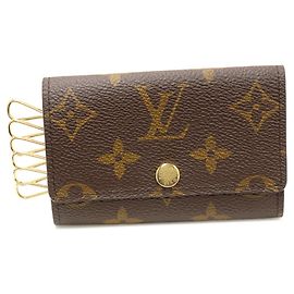 Louis Vuitton Multicles 6 Monogram Key Case Brown