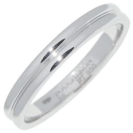 Anello Boucheron Godron Pt950 Taglia 56 Argento