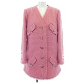 Chanel Collarless Jacket Pink