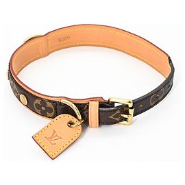 Collare per cane Baxter PM Monogram Louis Vuitton Marrone Monogramma
