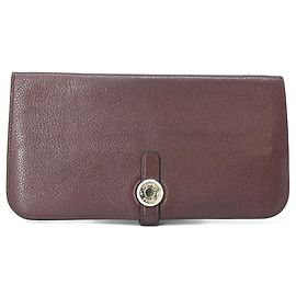 Hermès Cartera Larga Dogon HERMES Castaño