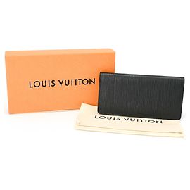 Cartera Larga Brazza Epi Louis Vuitton Negro