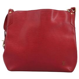 Bolso Louis Vuitton Mandara de cuero Epi MM Roja