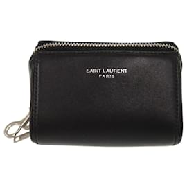Yves Saint Laurent Leder Umhängetasche Schwarz