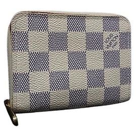 Monedero Louis Vuitton Damier Azur Blanco