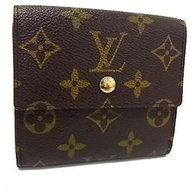 Louis Vuitton Monogram Tri-fold Wallet Brown