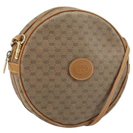 Gucci Borsa a Spalla Micro GG Supreme PVC Beige Oro 007 115 5575 Auth 173919 Beige D'oro