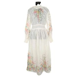Zimmermann Vestido blanco Blanco
